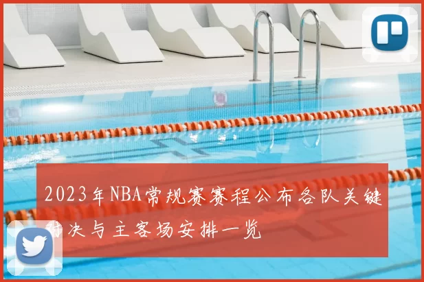 2023年NBA常规赛赛程公布各队关键对决与主客场安排一览